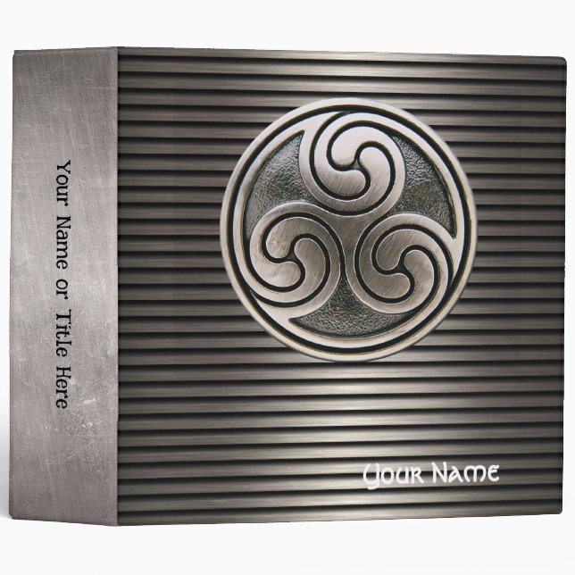 Classeur triquetra industriel personnalisable (Devant/Côté)