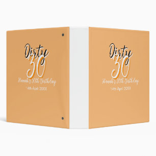 Classeur Triste trente orange blanc simple rétro annonce d'