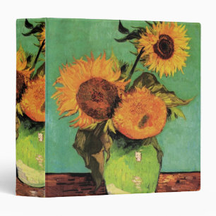 Classeur Trois tournesols dans un vase par Vincent van Gogh