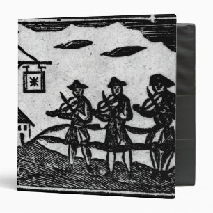 Classeur Trois violoneurs, 'des ballades de Roxburghe de