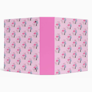 Classeur Tropical Cute drôle motif d'aquarelle flamingo