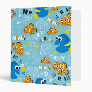 Classeur Trouver Nemo  Motif Dory et Nemo