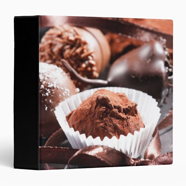 Classeur Truffes de chocolat (Devant/Côté)