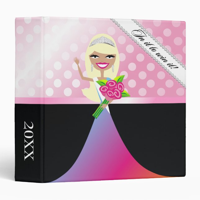 Classeur TTT-Dans lui pour le gagner Blond-points (Devant/Côté)