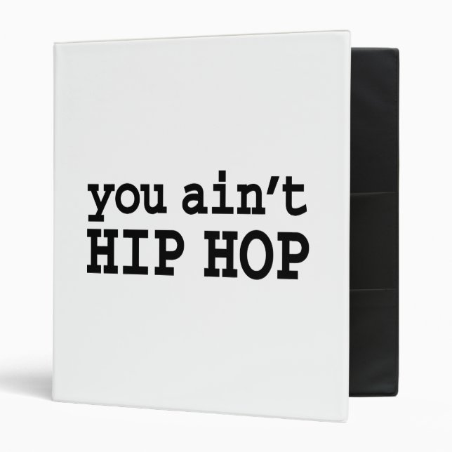 Classeur tu n'es pas HIP HOP (Devant/intérieur)