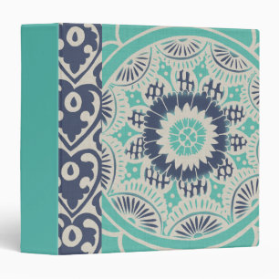 Classeur Tuile bleue III de batik