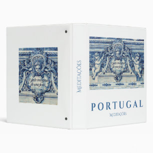Classeur Tuiles murales portugaises bleues et blanches avec