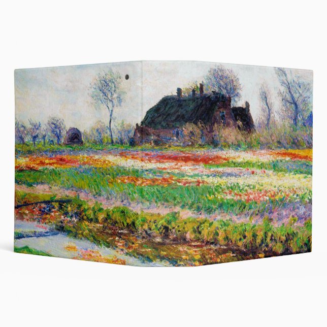 Classeur Tulip Fields dans les Pays-Bas, Monet (Arrière-plan)