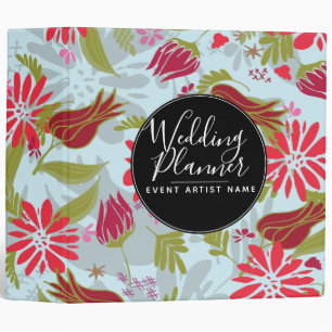 Classeur Tulipe romantique moderne Rose Floral Wedding plan