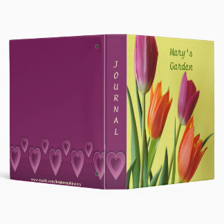 Classeur Tulipes et album de coeurs/classeur de