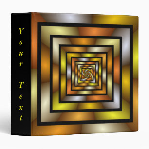 Classeur Tunnel lumineux Texte Fractal Graphique Coloré