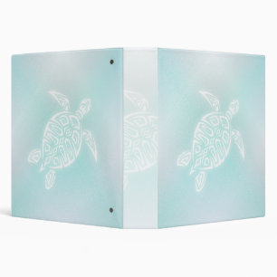 Classeur Turquoise blanche