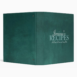 Classeur turquoise de recette