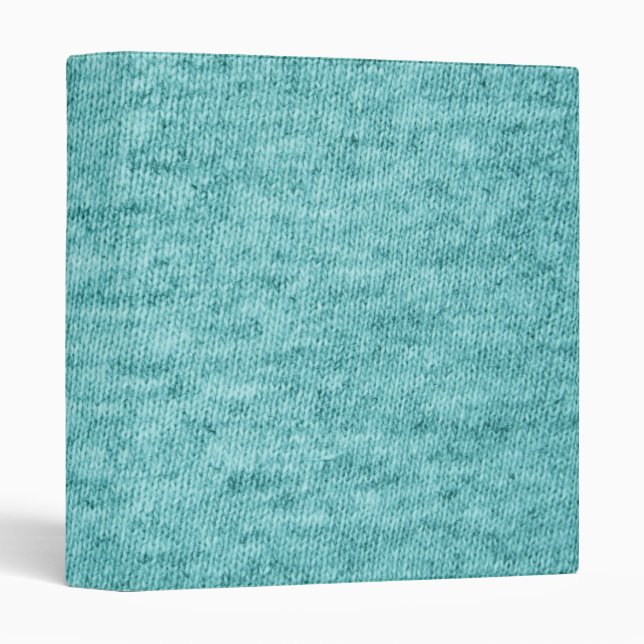 classeur turquoise de texture de T-shirt de knit (Devant/Côté)