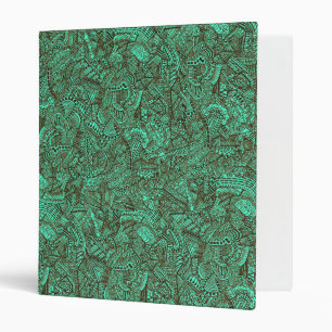 Classeur turquoise et noir