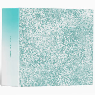 Classeur Turquoise Faux Parties scintillant Cute Personnali