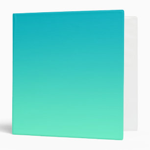 Classeur Turquoise Ombre