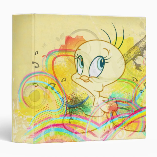 Classeur TWEETY™ Dans Rainbows (Devant/Côté)
