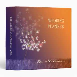 Classeur Twilight Dandelion Wedding planner d'automne
