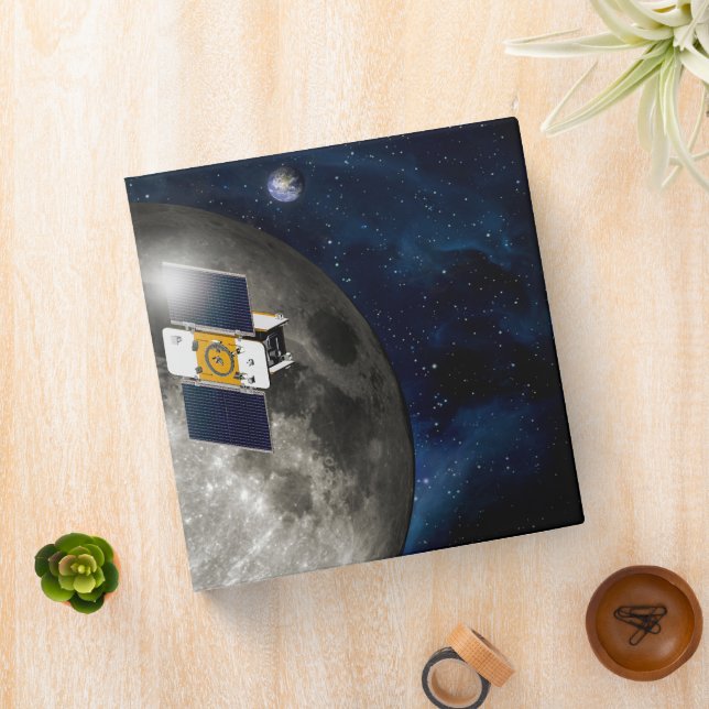 Classeur Twin Grail Spacecraft Orbitant La Lune. (In Situ)