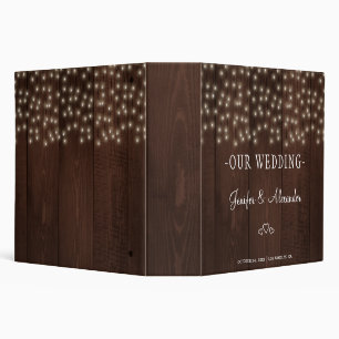 Classeur Twinklights rustique automne grange bois mariage