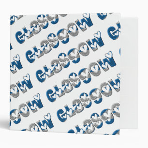 Classeur Typographie de Glasgow Ecosse Drapeau écossais Cou