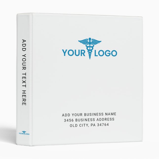 Classeur Typographie de marque d'entreprise de logo d'entre (Devant/Côté)