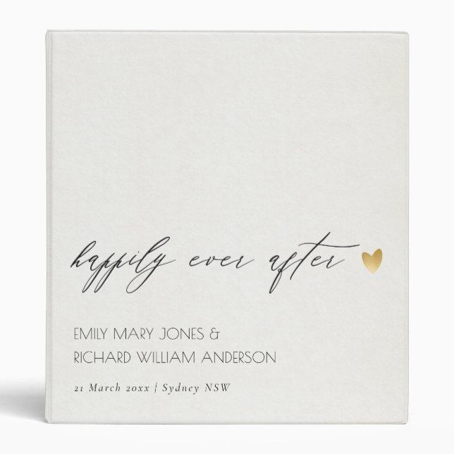 CLASSEUR TYPOGRAPHIE GRIS SIMPLE ET ÉLÉGANT HEUREUSEMENT AP (Devant)