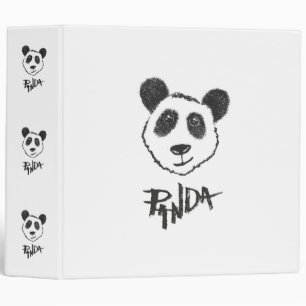 Classeur Typographie tirée par la main noire et blanche