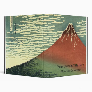Classeur Ukiyo-e South Wind Sky ou Fuji rouge de Hokusai