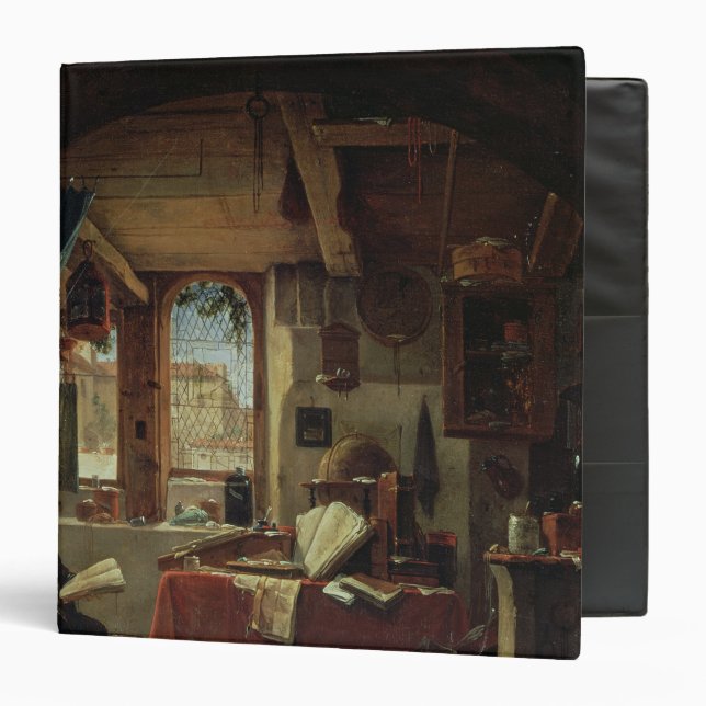 Classeur Un alchimiste dans son laboratoire (Devant/Intérieur)