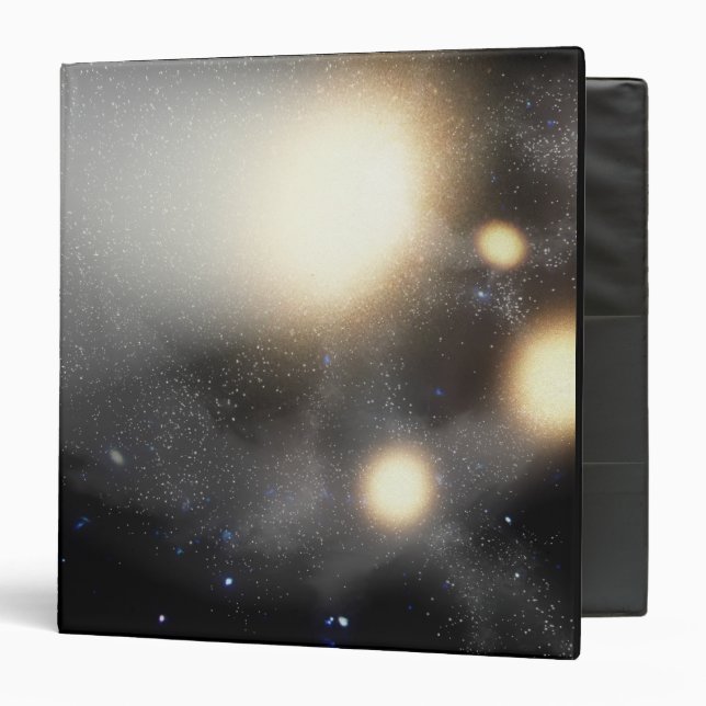 Classeur Un amas de galaxies (Devant/Intérieur)