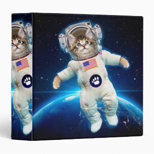 Classeur Un astronaute de chat dans l'espace