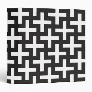 Classeur Un b&w modèle fait avec "plus" le signe