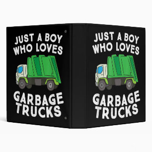 Classeur Un Camion-poubelle Juste Un Garçon Qui Aime Les Ca
