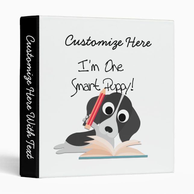 Classeur Un Chiot intelligent (Devant/Côté)