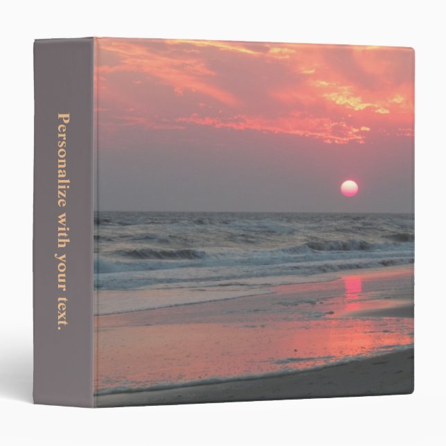 Classeur Un coucher du soleil parfait - île de chêne, OR (Devant/Côté)