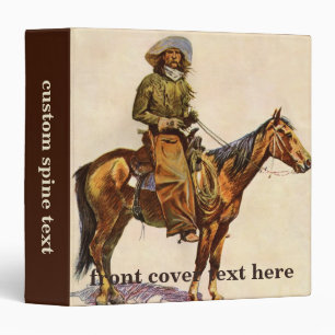 Classeur Un cowboy de l'Arizona par Remington, Ouest Vintag