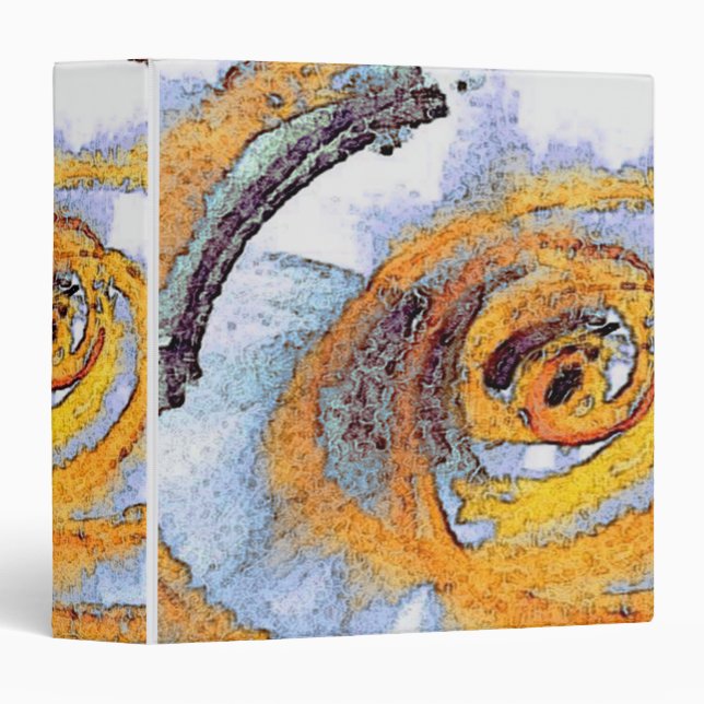 Classeur Un éclat doré. (Devant/Côté)