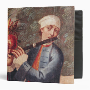 Classeur Un flûtiste, détail d'un écran