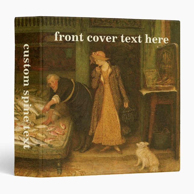 Classeur Un magasin de pêcheurs par Frederick Walker (Devant/Côté)