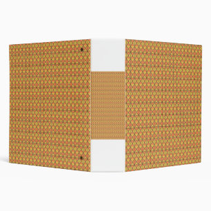 Classeur Un motif symétrique orange, jaune et marron