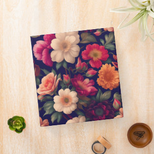 Classeur Un papier peint avec un motif floral 