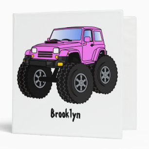 Classeur Un Pink Monster Cartoon