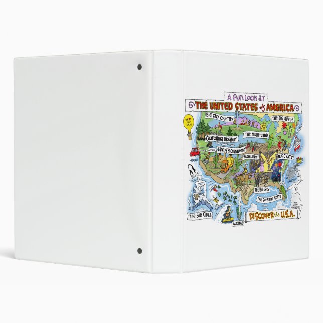 Classeur Un regard d'amusement aux Etats-Unis (Arrière-plan)