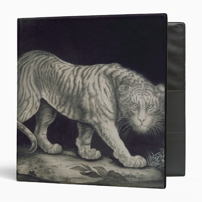 Classeur Un tigre de vagabondage (crayon sur le papier) (Devant/Intérieur)