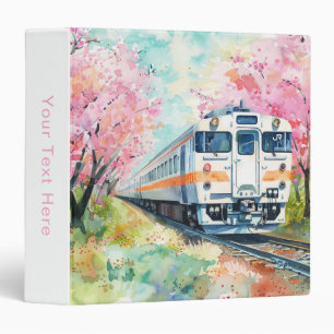 Classeur Un train au printemps