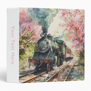 Classeur Un train au printemps