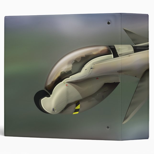 Classeur Un vaisseau spatial qui traverse une planète (Dos/Côté)