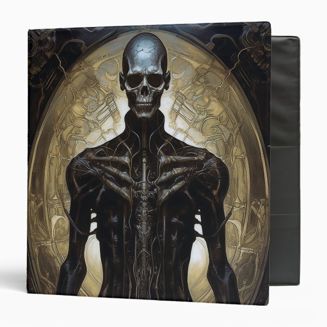 Classeur Undead Cyborg Sci-Fi Horror Art (Devant/Intérieur)